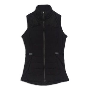 Women’s Lulu Lemon Down for It All vest Size 8 - black